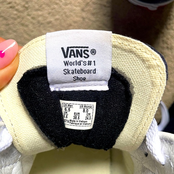 Vans Sk8-Hi Shoes, Dark Blue Suede in Sz 8 Women’s, 6.5 Men’s - Picture 5 of 5